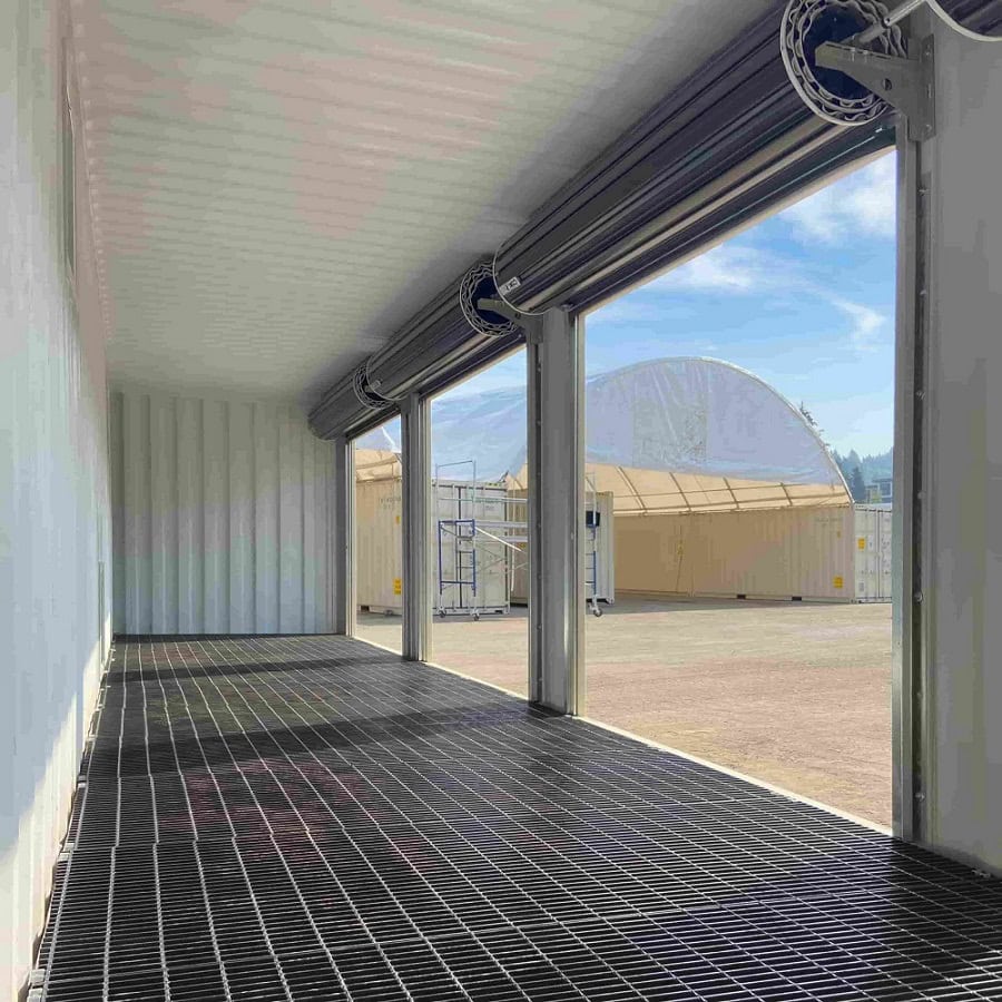 40&rsquo;HC &ldquo;CONTAINMENT CUBE&rdquo; with 4 x Roll Up Doors - STARMAX Containers PTY. LTD