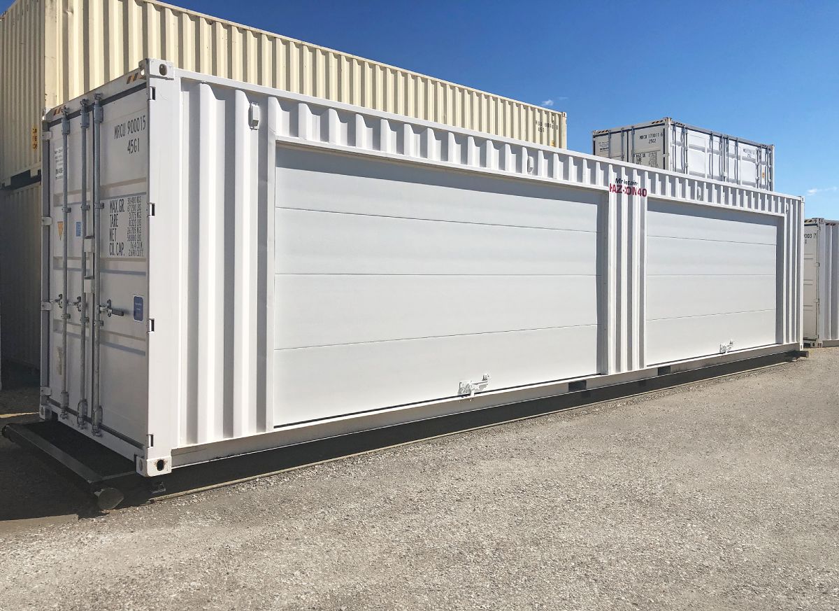 40&rsquo;HC HAZCON Containment unit w/ Overhead doors - STARMAX Containers PTY. LTD