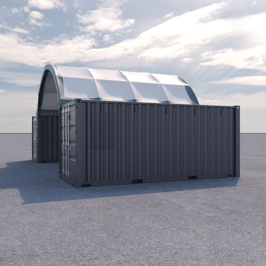 20&rsquo; x 20&rsquo; Fabric Container Shelter - STARMAX Containers PTY. LTD