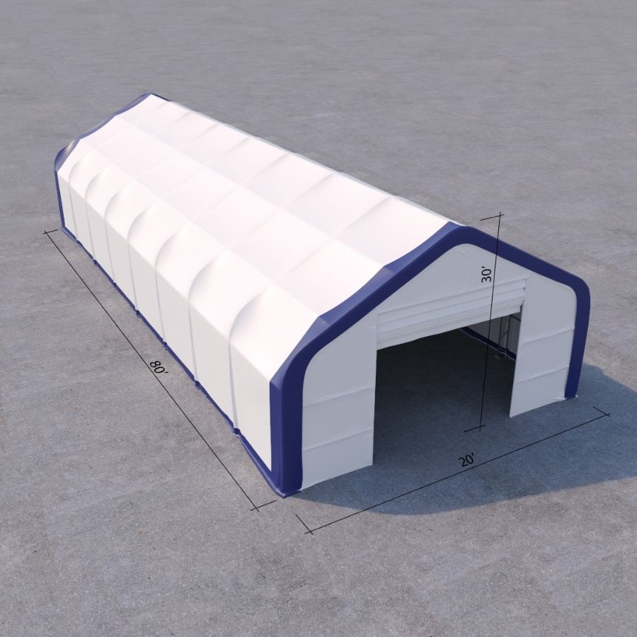 Dual Truss Storage Shelter (30&prime; x 80&prime; x 20&prime;) - STARMAX Containers PTY. LTD