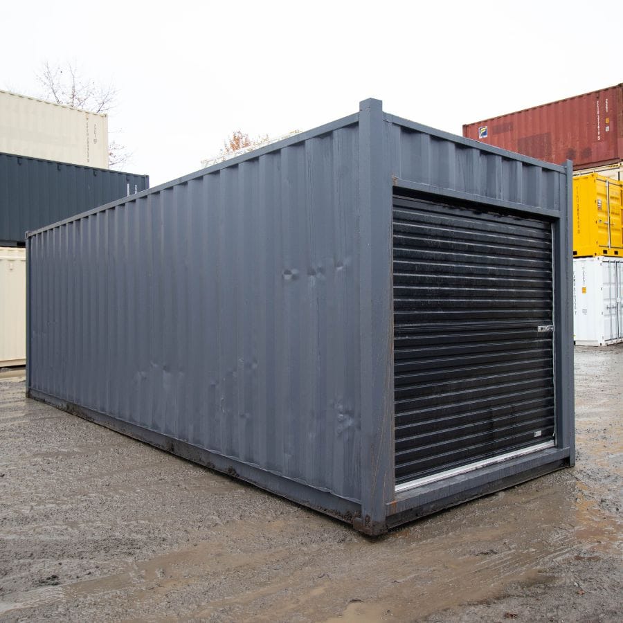 25&prime; Cut-Down Shipping Container w/Roll-Up Door - STARMAX Containers PTY. LTD