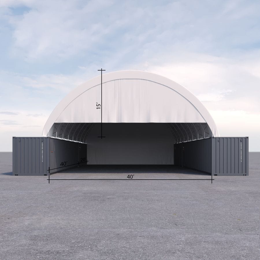 40&rsquo; x 60&rsquo; Container Shelter - STARMAX Containers PTY. LTD
