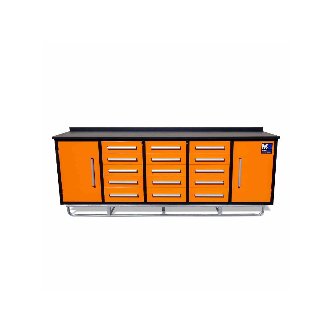 M&B | 10&rsquo; Workbench Cabinet with 15 Drawers - STARMAX Containers PTY. LTD