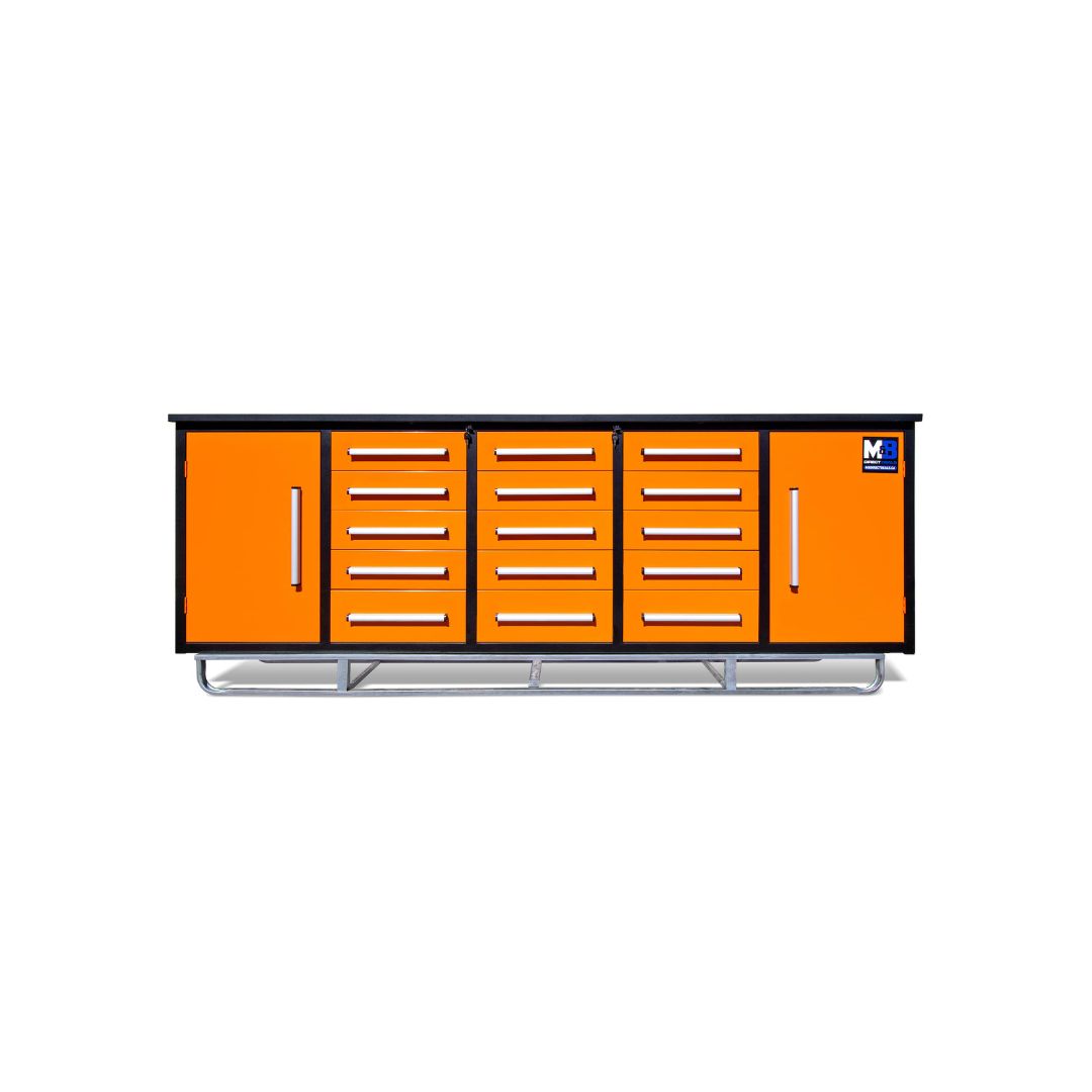 M&B | 10&rsquo; Workbench Cabinet with 15 Drawers - STARMAX Containers PTY. LTD