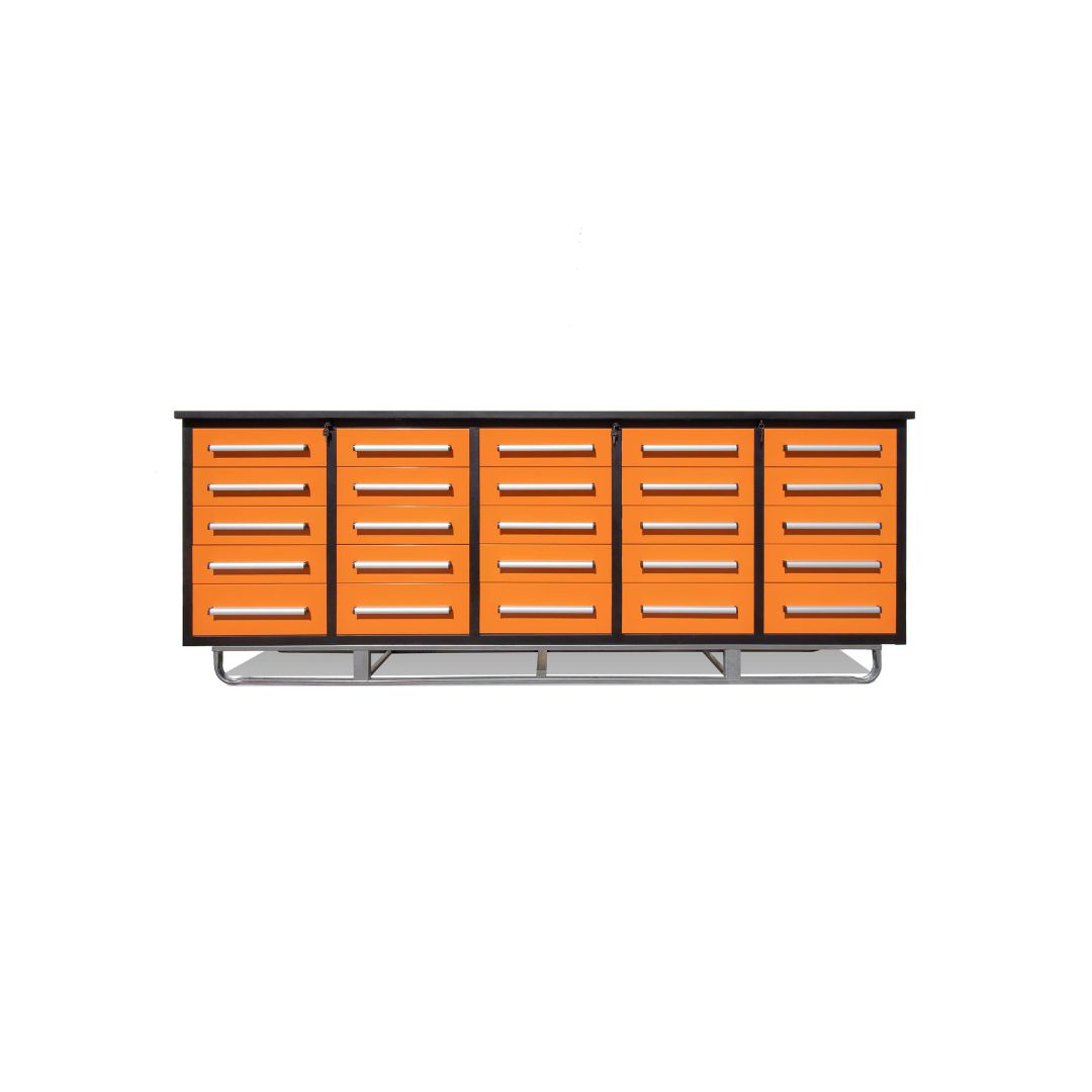 M&B | 10&rsquo; Workbench Cabinet with 25 Drawers - STARMAX Containers PTY. LTD