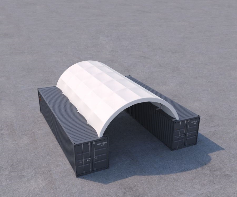 20&prime; x 40&prime; Fabric Container Shelter - STARMAX Containers PTY. LTD