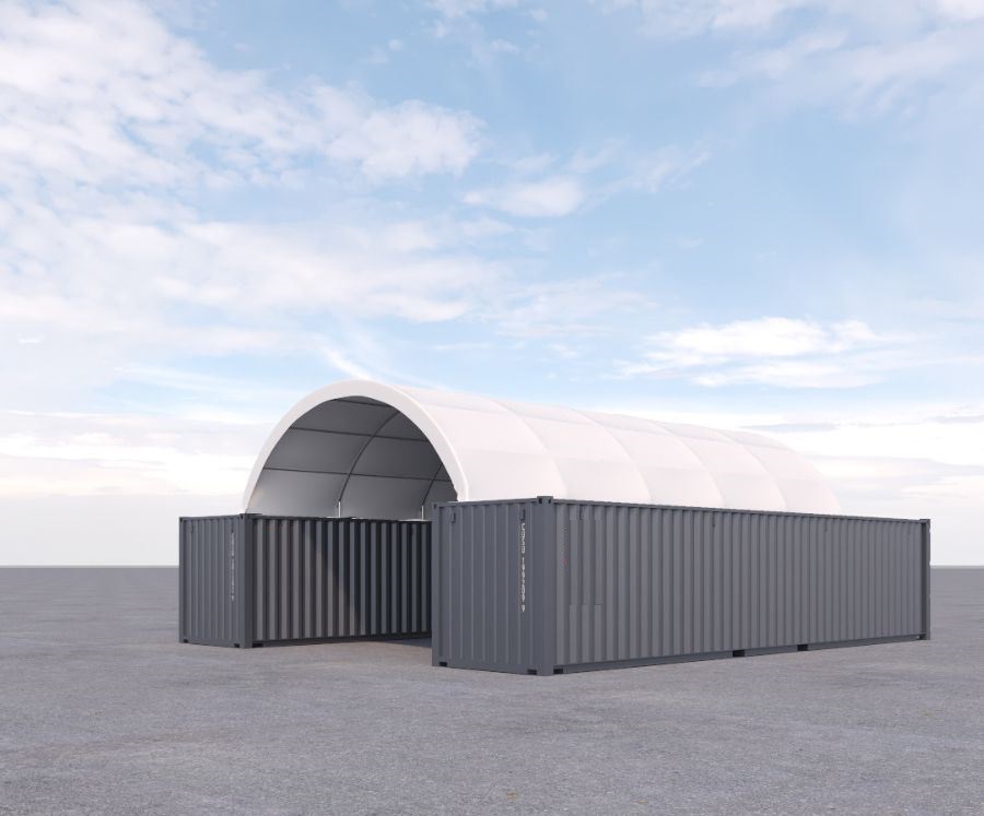 20&prime; x 40&prime; Fabric Container Shelter - STARMAX Containers PTY. LTD