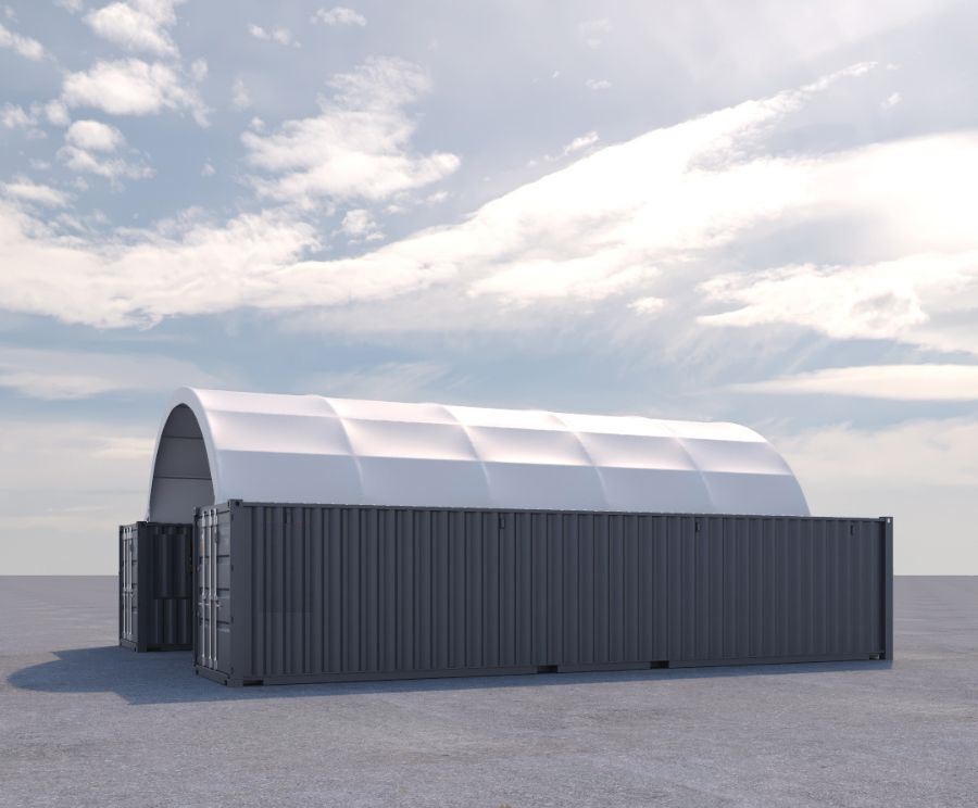 20&prime; x 40&prime; Fabric Container Shelter - STARMAX Containers PTY. LTD