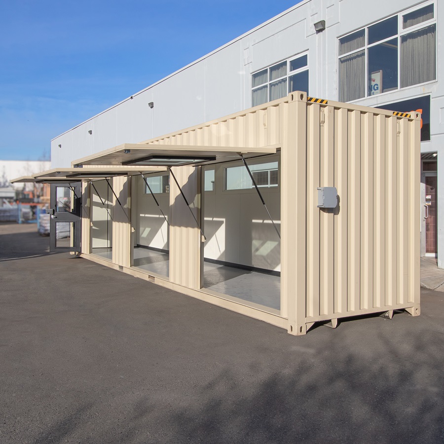 40&rsquo; Art Studio w/Flip up Doors - STARMAX Containers PTY. LTD