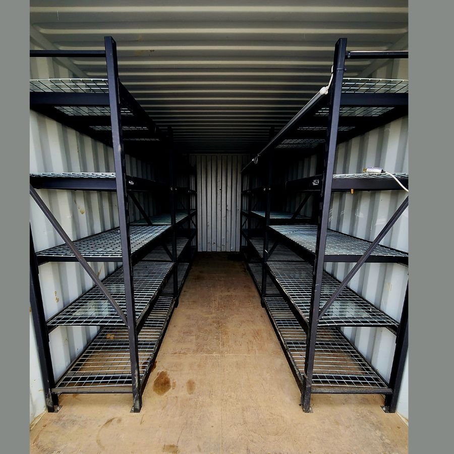 20&rsquo; New (1-Trip) Container w/ Shelving on BOTH sides - STARMAX Containers PTY. LTD